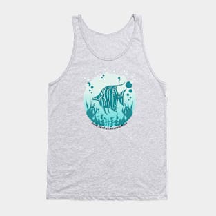 Find Peace Underwater Retro Fish Tank Top